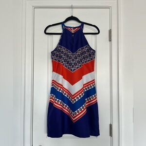 Banana Republic Women's Geometric Patterned Halter Mini Dress Size 2P